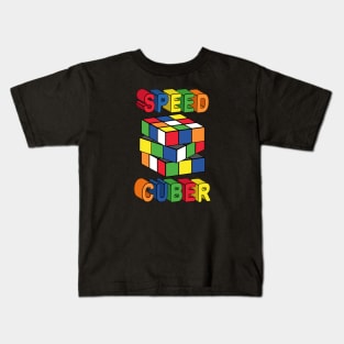 Speed Cuber Art Kids T-Shirt